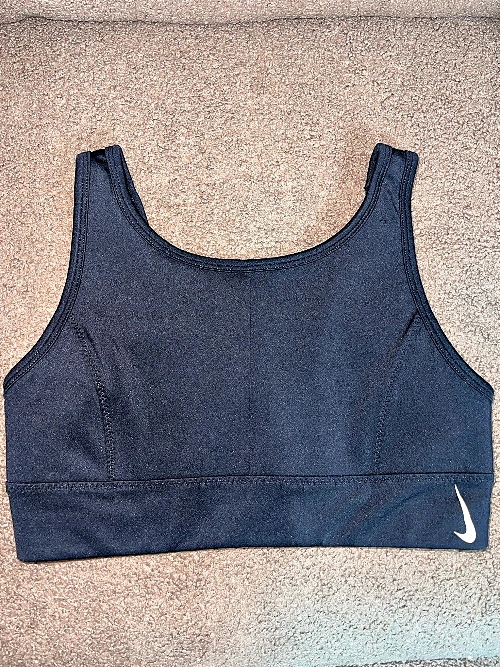 Nike Dri-FIT Swoosh Medium Support Sports Bra - Black